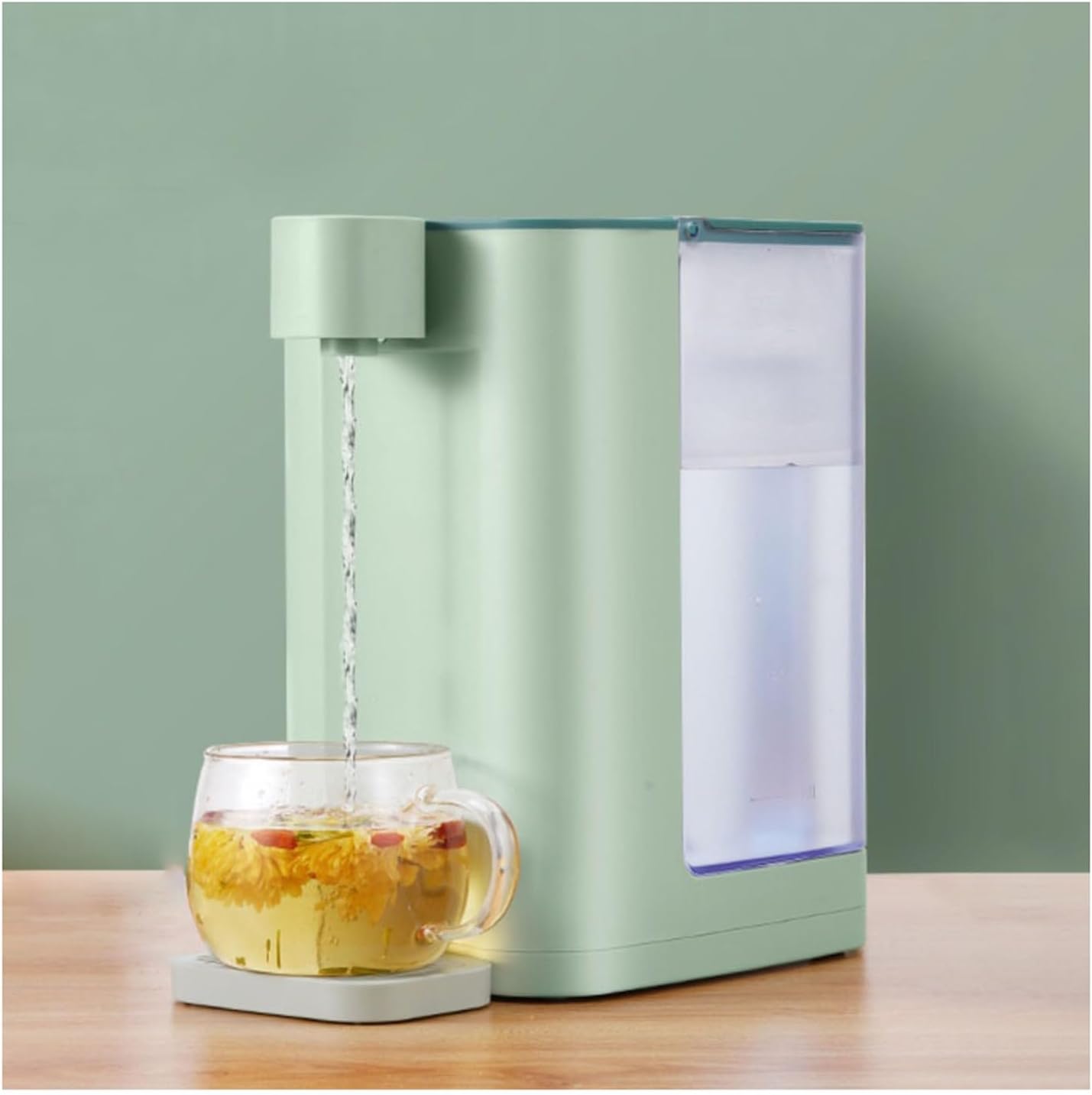instant hot water kettle hot cocoa dispenser3 seconds fast heating desktop water dispenser household mini small smart water dispenser(Color:b)