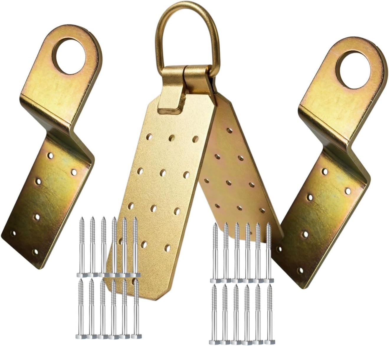 Roofing Anchor Hitch Clip | Roof Anchor | Wood Anchor | Use with Roofing Harness, Safety Harness, Safety Ropes for Fall Protection (Two combination sets，3pcs)