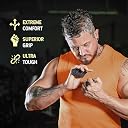 Rubber Gym Grips Weight Lifting Grips for Men & Women, Anti Slip Workout Grip for Hand Protection, Weightlifting Grips for Workout, Dumbbell Gripper, Deadlift Grip Pad (1 Pair) gallery image