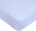 American Baby Company 100% Cotton Jersey tricoté feuille de berceau pour les matelas de berceau et de jeune fille standard, bleu Serenity, pour les garçons et les filles