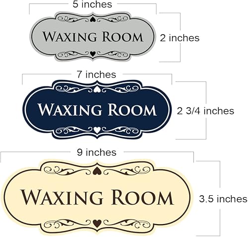 Miniatura 5 de Designer Waxing Room Sign (negro) - Mediano 1 paquete