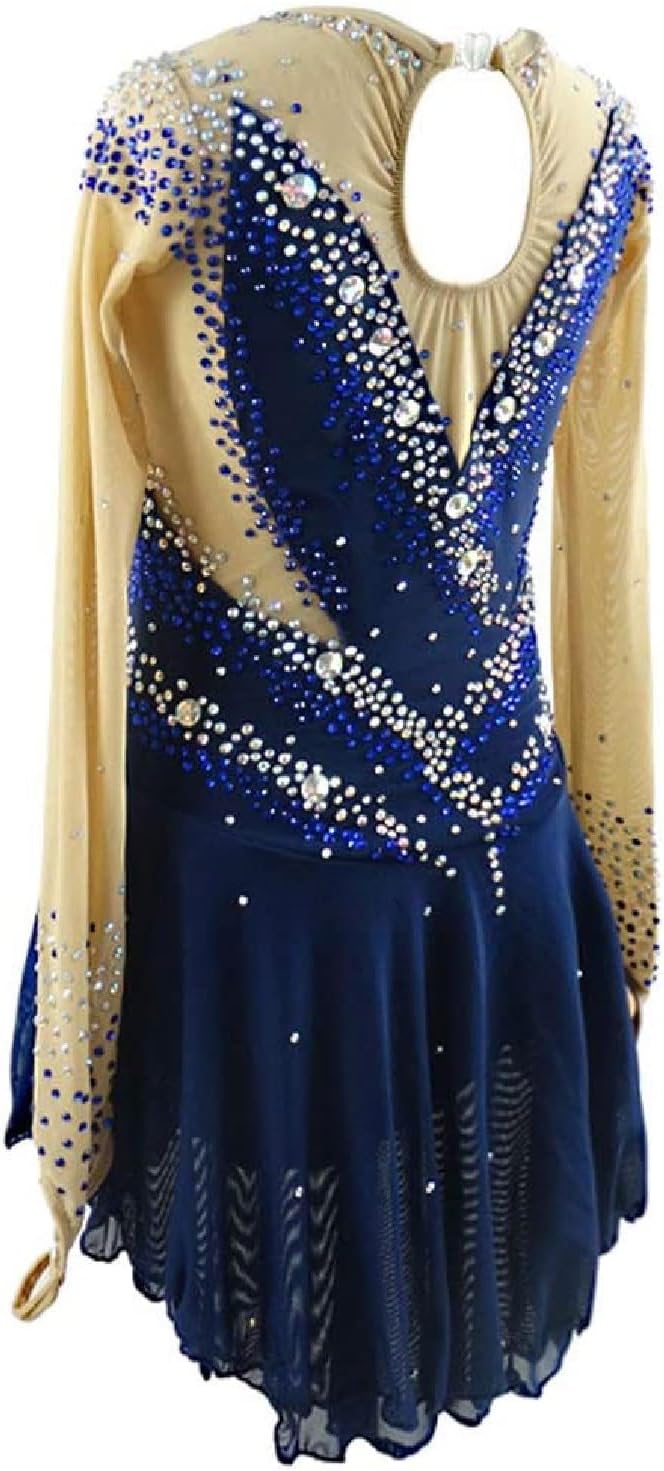 Figure Skating Clothing for Women Girls One Piece Dress Roller Ice Skating Costume
