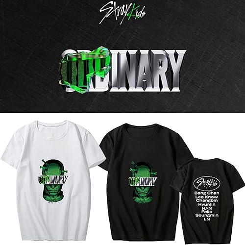Miniatura 2 de Camiseta Stray Kids Merch New Album Oddinary Jisung Felix Hyunjin Woojin Minho Changbin, camiseta unisex
