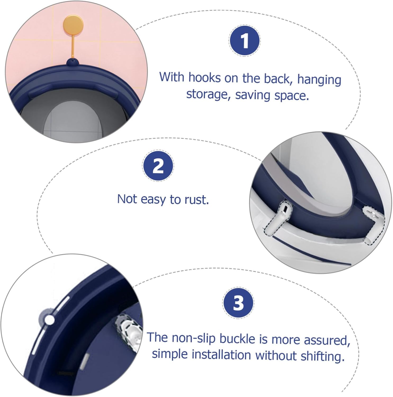 LIFKOME Toilet Training Seat for Boys and Girls Raised Seat Trainer Rings Fit for Boys and Girls
