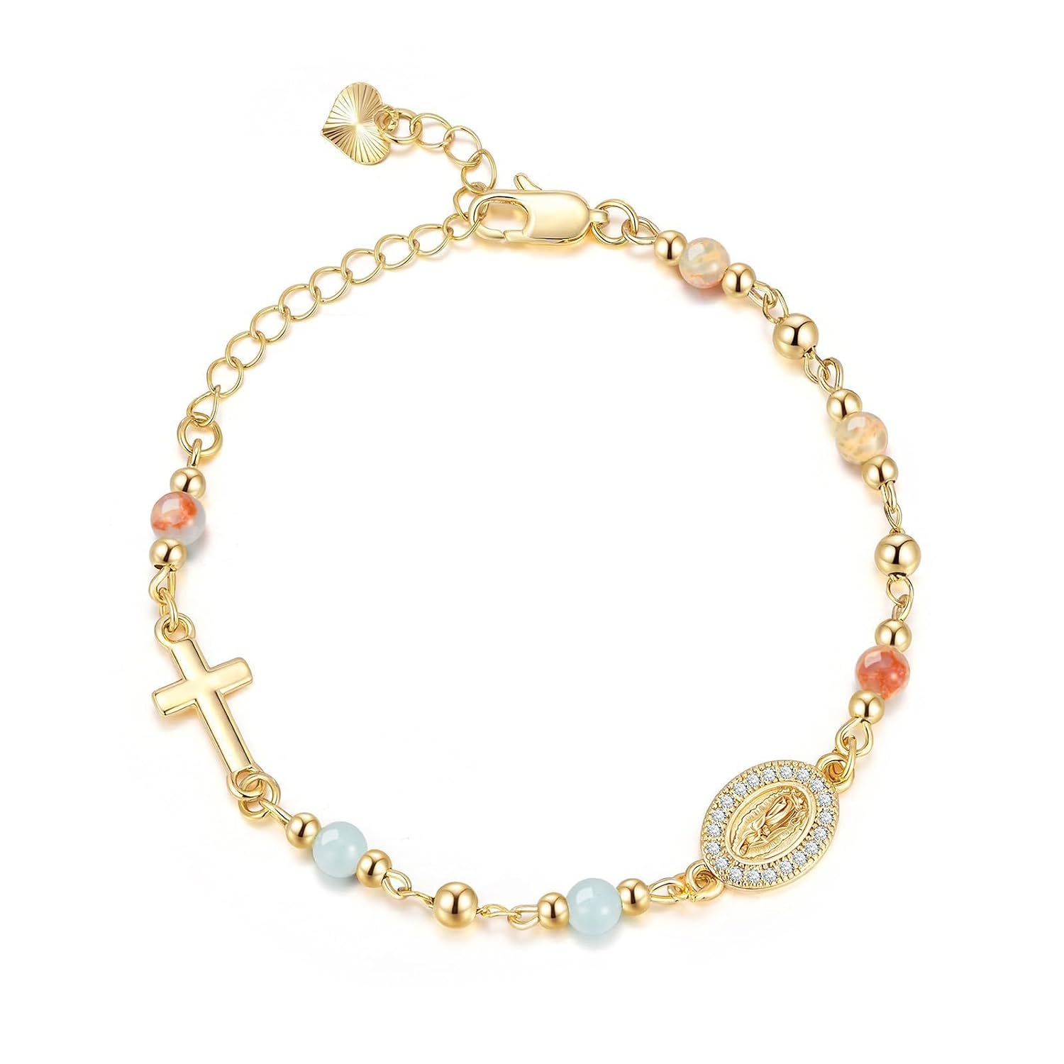 Catholic Virgin Mary Rosary Bracelet