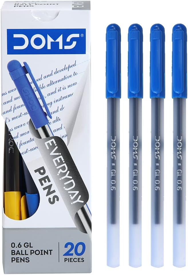 0.6 Gl Ball Point Pen - Blue Ink (Pack of 80)