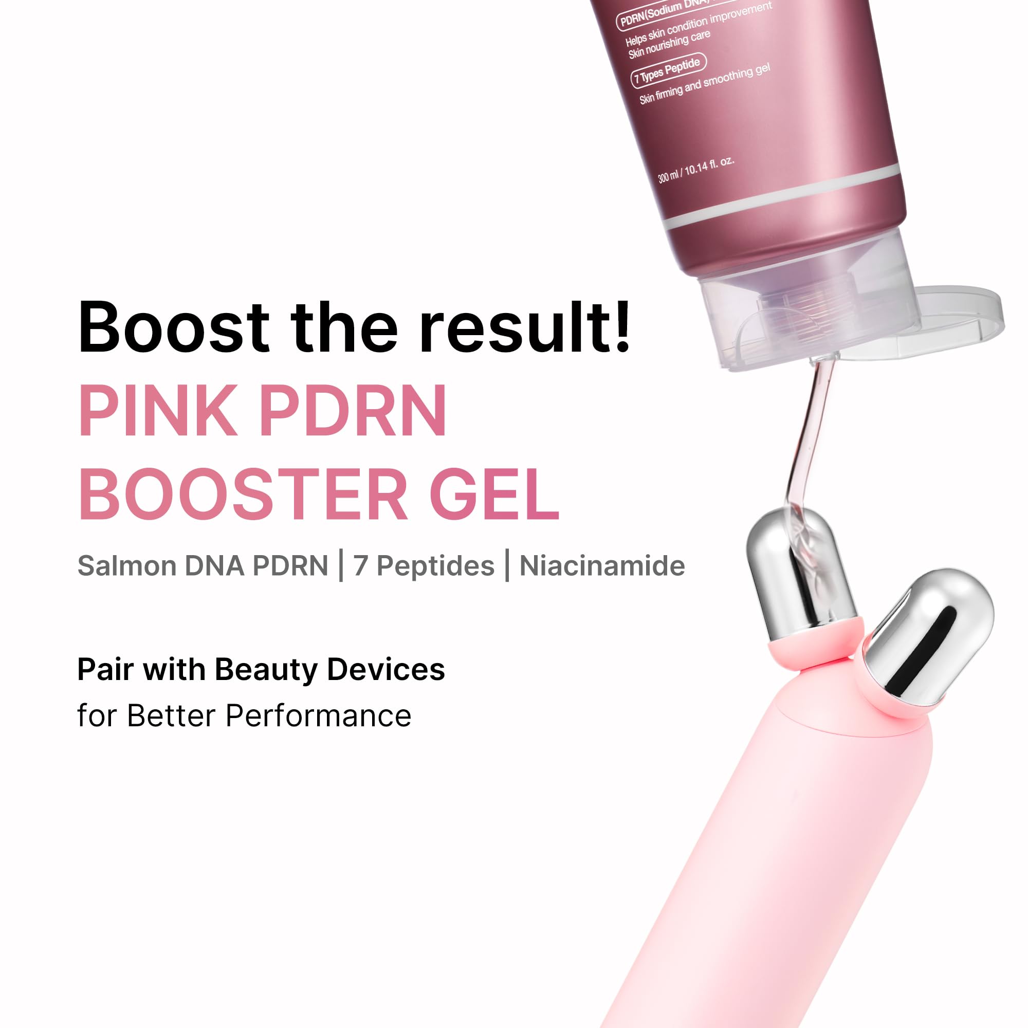 メディキューブ ブースタープロ・PDRNブースタージェル Amazon.com: medicube PDRN Booster Gel for Face Roller, Gua Sha