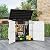 LHBcraft Outdoor Storage Cabinet 36 Cu Ft with Lockable Doors, Portable Horizontal Resin Storage Shed -Easy to Assemble, Waterproof Outdoor Storage Box for Backyards,Patios