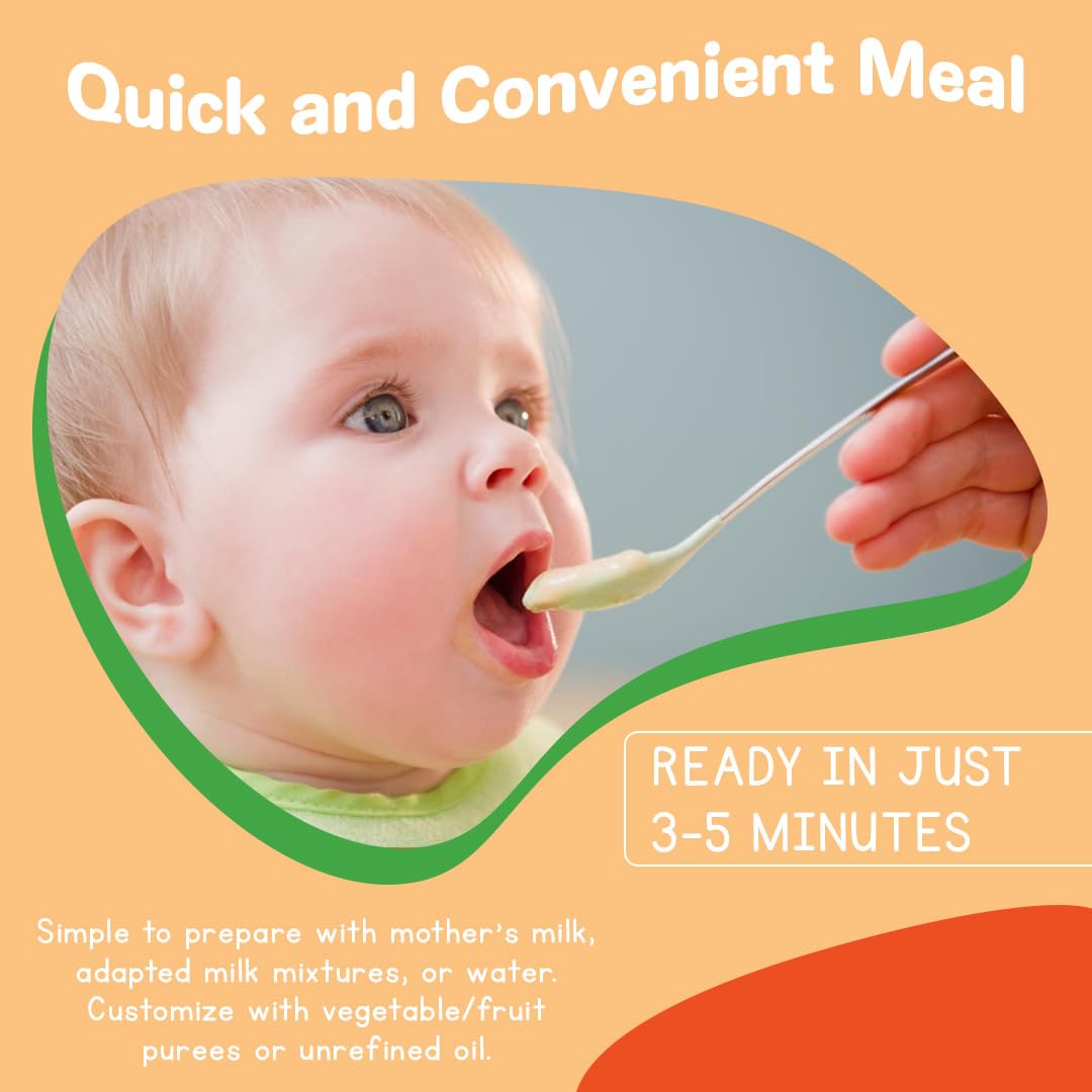 MAMUKO Organic Oat & Corn Grits Porridge - High Fiber Porridge with No Added Sugar, Milk & Preservatives - Vegan Porridges Ideal for Toddlers - 2 Pack (200g - 10 Servings)