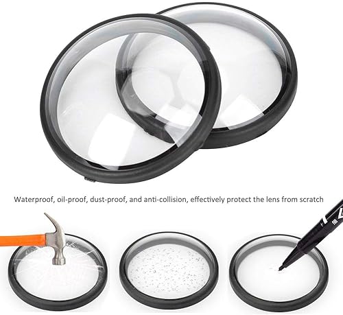 Miniatura 4 de 2 cubiertas de lente antiarañazos para accesorios de cámara, cubierta de lente de cámara fácil de instalar