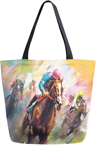 Vista 10 de ALAZA Bolsa de lona grande reutilizable con asas, resistente, lavable, Multi 19