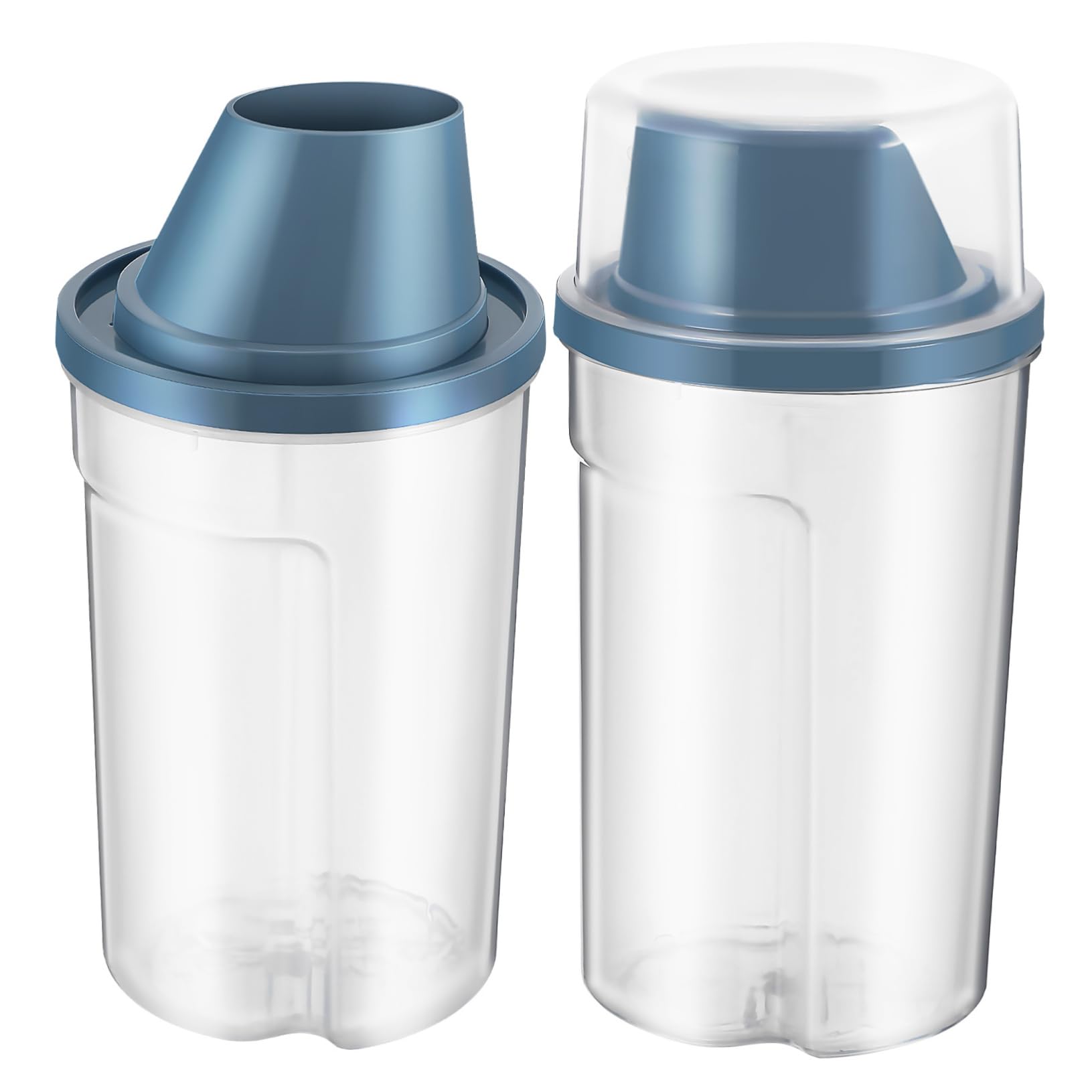 BESPORTBLE 2-pc Airtight Pet Food Storage Barrels Cat Dog Food Containers Lids 1000ml Spill-resistant