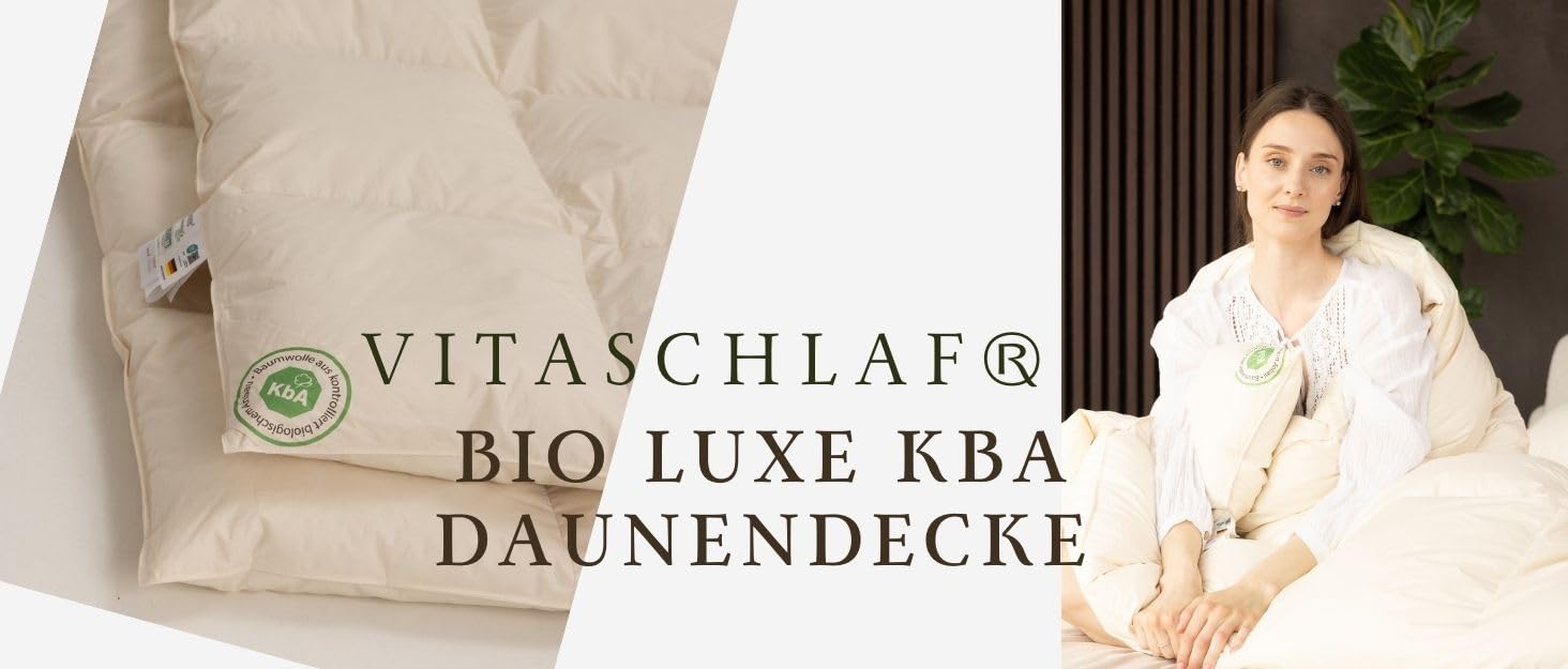 Bio-Luxe-KBA TESTSIEGER W4 MEDIUM GANZJAHRESDECKE Organic 100% GÄNSE Daunendecke Deutsche Qualität Downpass (135 x 200 cm)