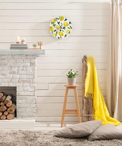 Miniatura 2 de LOKMU Reloj silencioso sin tictac de 12 pulgadas, reloj de pared redondo, decorativo para sala de estar, cocina, hogar, baño, dormitorio, oficina o