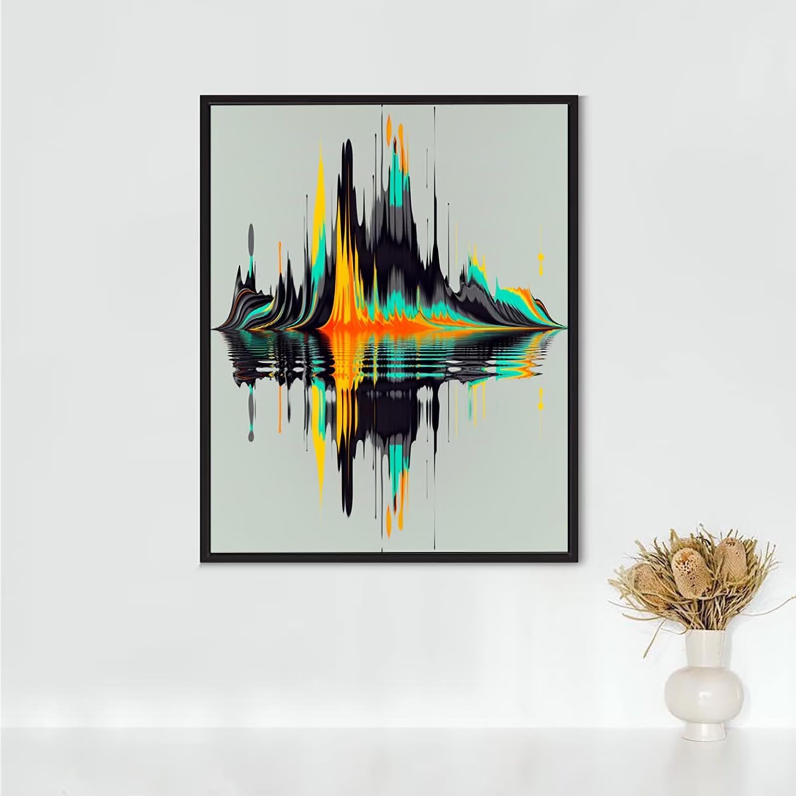 RNXAOPEN Diamond Painting Arte, Diamond Painting Erwachsene Onda Bastelset, DIY Diamant Malerei Runder Vollbohrer Diamanten Kinder Malerei Stickerei Kreuzstich Dekoration, Geschenk 90x120 cm PJY9 S-P