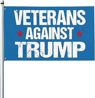 Veterans Against Trump Inauguration Flag 3X5 Feet - Vivid Color - UV Fade Resistant - Outdoor Decoration Yard Flag with Grommets