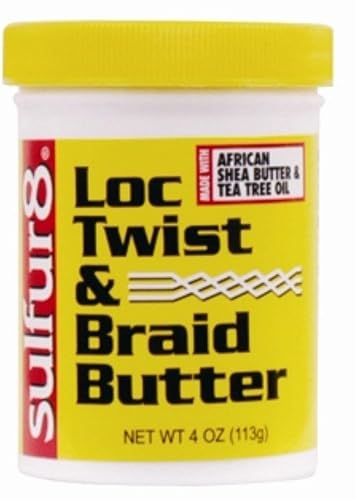 Sulfur8 Loc Twist & Braid Butter, 4 onzas (paquete de 2)