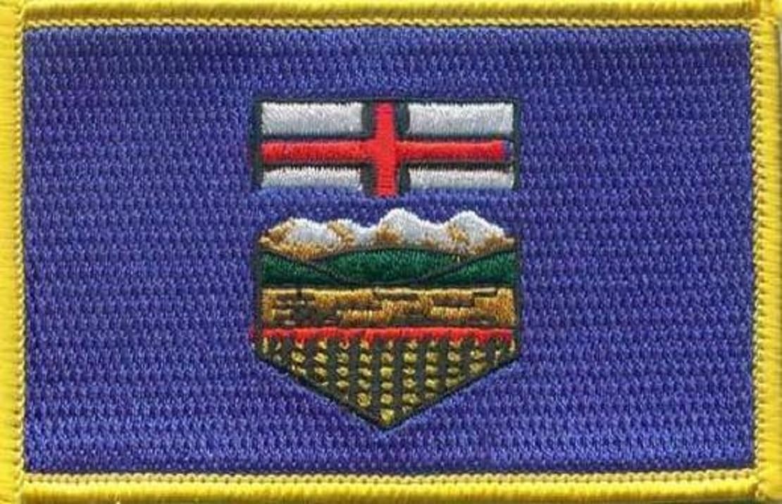 Canadian Province Flag Patch, Measures 3.50" x 2.25", Canadian Province Embroidered Iron On or Sew On Flag Patch Emblems 20 Patch Options Available (Complete Canadian Province Set)