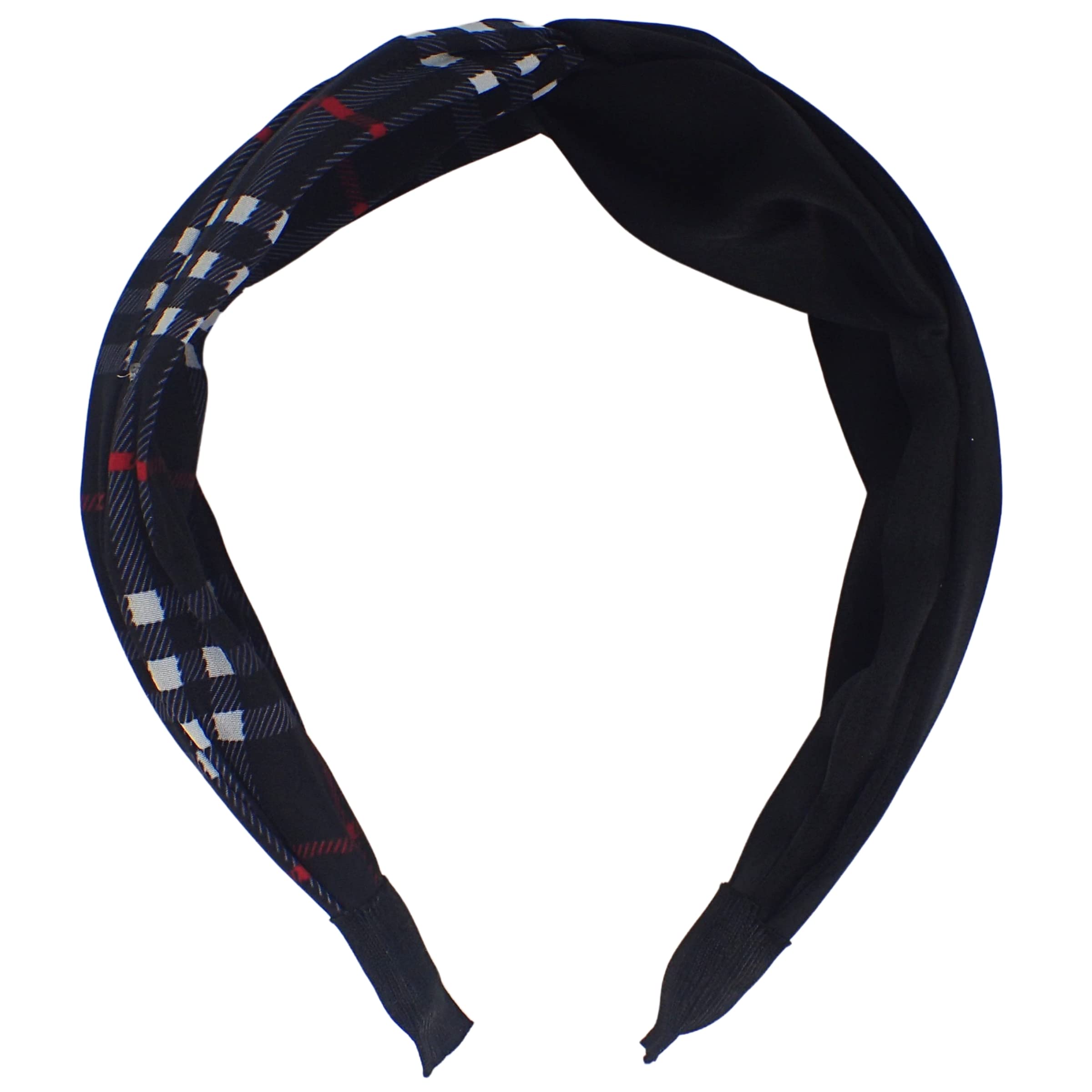 Topkids Accessories Twisted Tartan Alice Bands Adult Women, Hair Accessories for Women Hair Bands for Women Thick Headband - Image 2