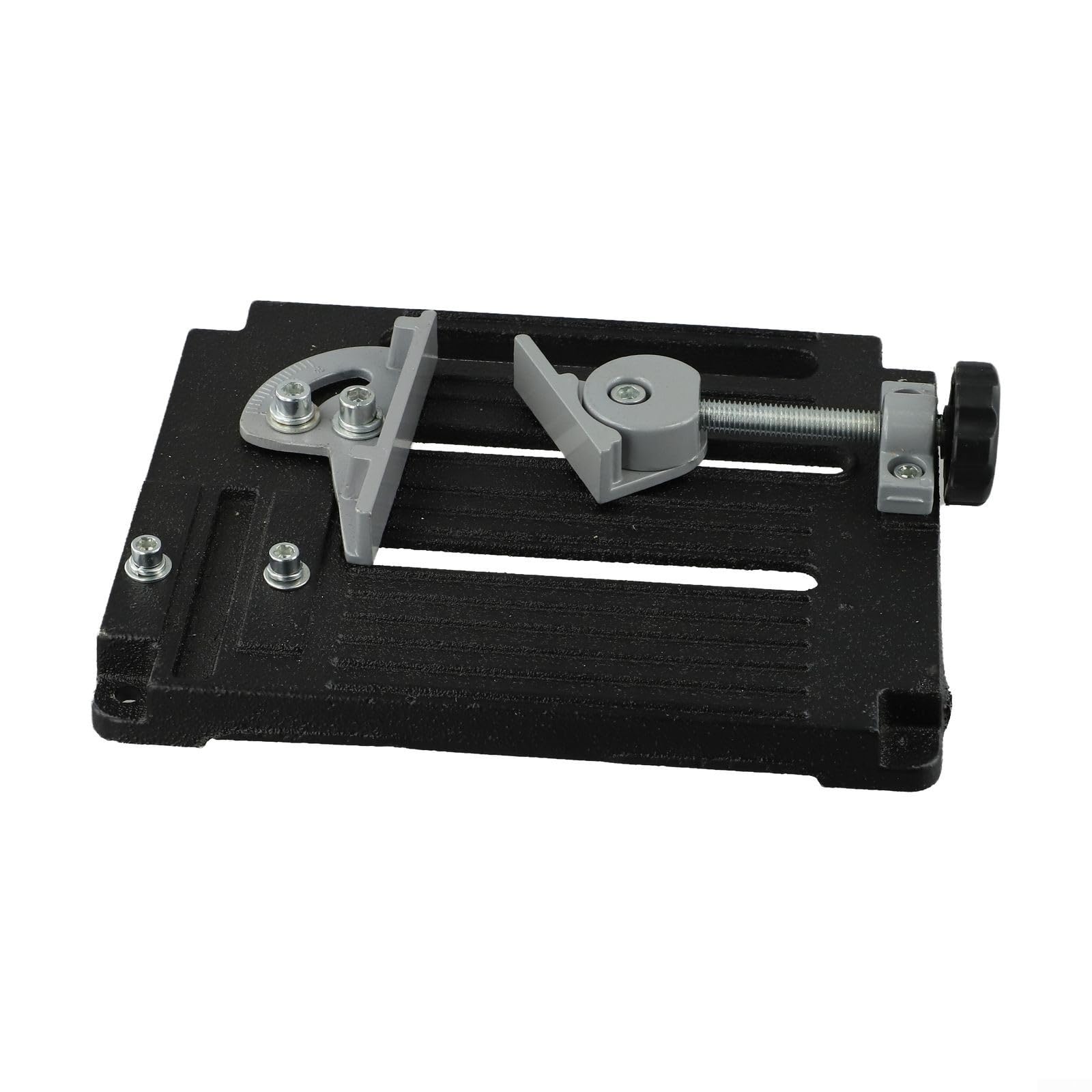 Supporto per smerigliatrice angolare, supporto per smerigliatrice angolare da 100 mm a 125 mm, supporto regolabile con base in ghisa per stabilità e protezione dalle scintille