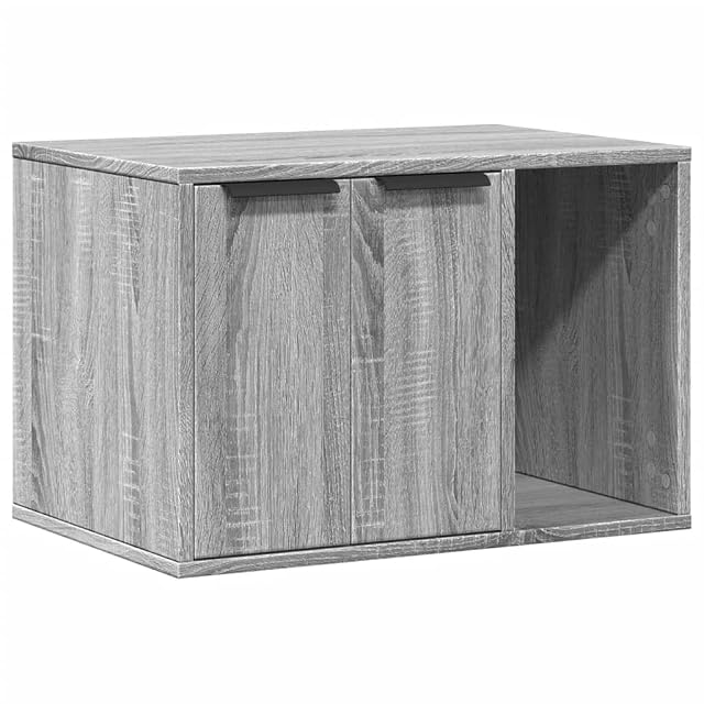 vidaXL Mueble arenero para Gatos Madera Gris Sonoma 60x40x40 cm