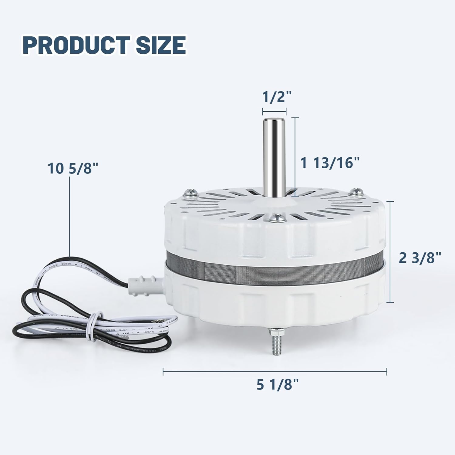F0510B2944 Attic Fan Motor Compatible with F0510B2705, F0510B2497, F0510B2536, F0510B2515, Attic Ventilation Fan Motor for Lomanco 2000 and 1800 Series, 58033 Temperature Controller