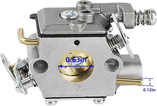 Miniatura 3 de 309376002 Kit de carburador para Ryobi Homelite RY3714 RY3716 Motosierra de gas piezas con bombilla de imprimación bujía filtro de combustible