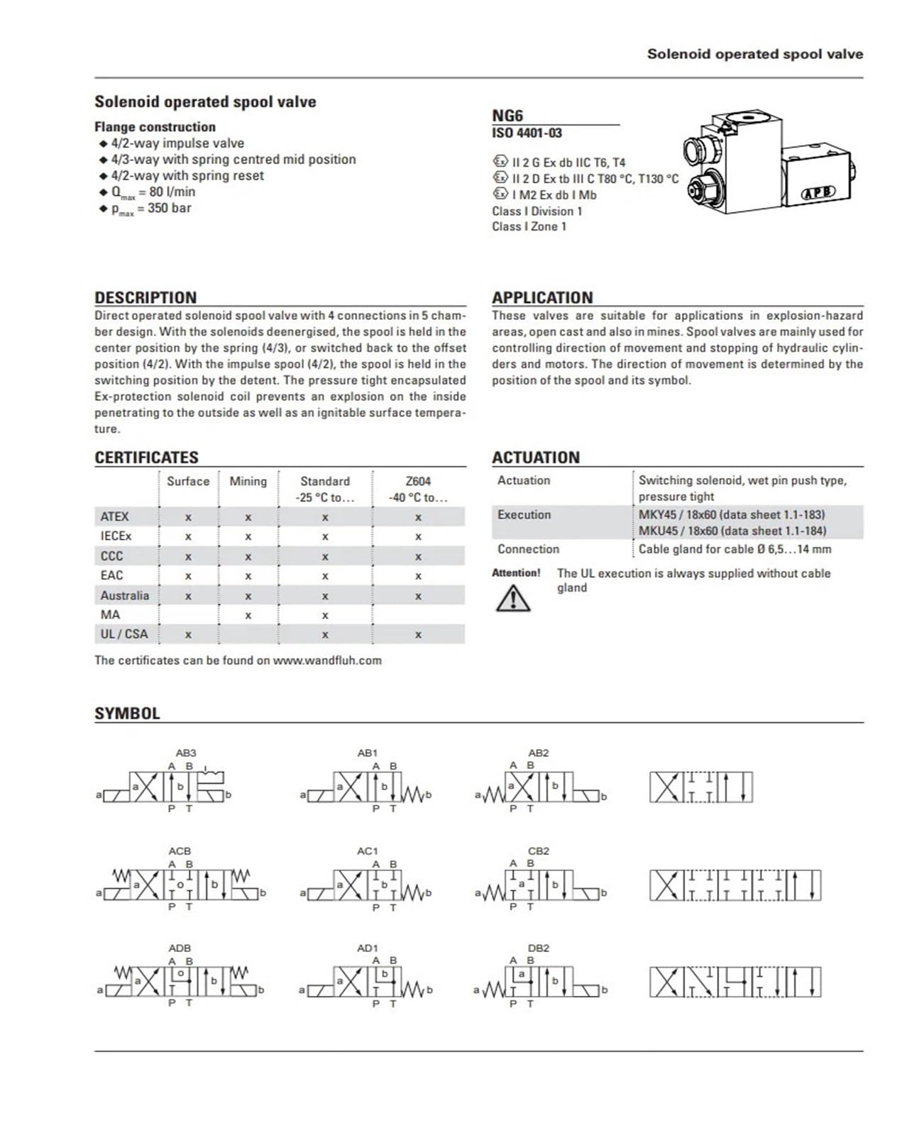 Elettrovalvole WDYFA06-ADB-G24/L15
