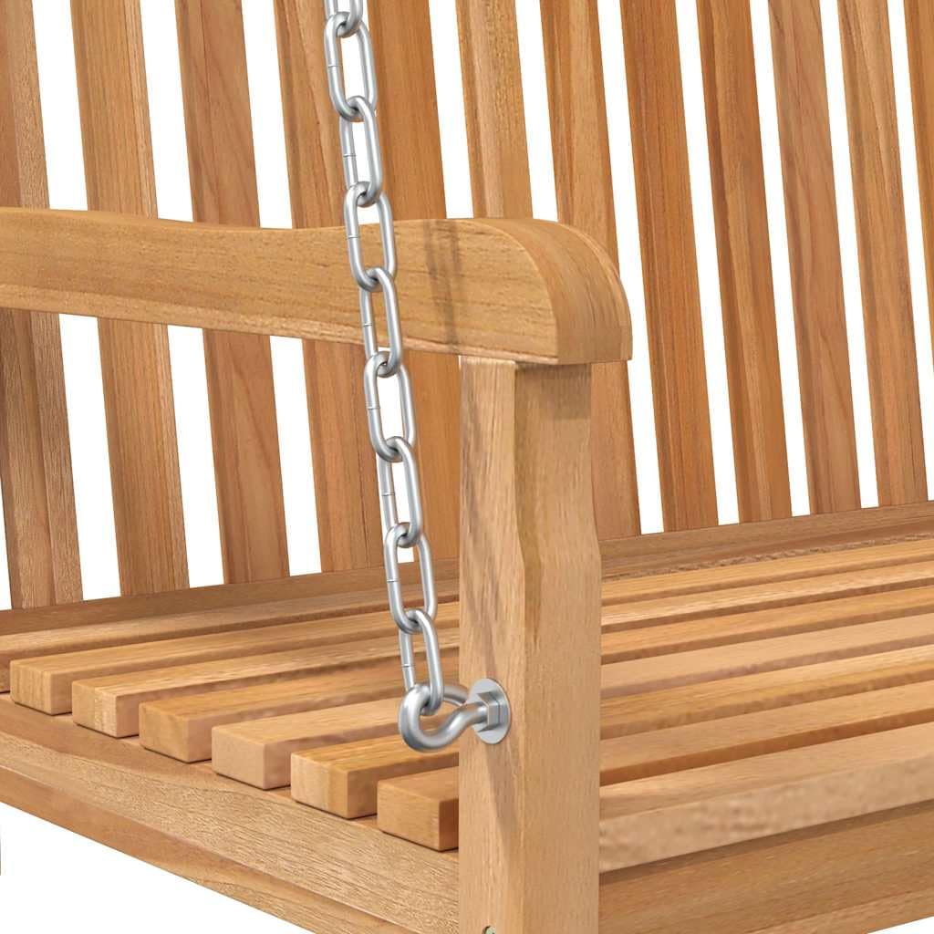 vidaXL Banco balancín de Madera Maciza de Teca 114x60x64 cm