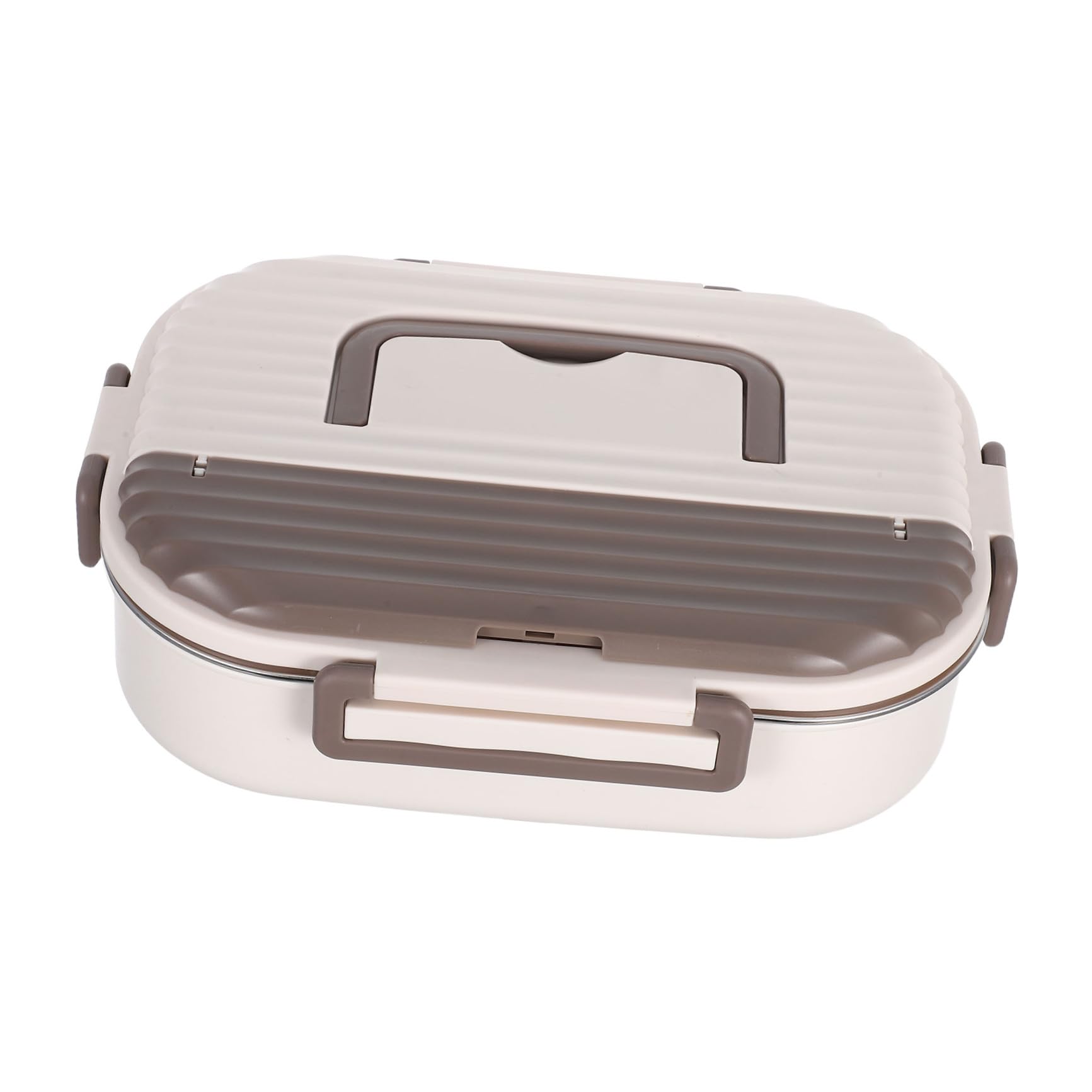 Boîte à Déjeuner Acier Inoxydable Compartiments Boîte Repas Double Étanche pour Adultes Compartiments Polyvalents pour Travail École et Voyage