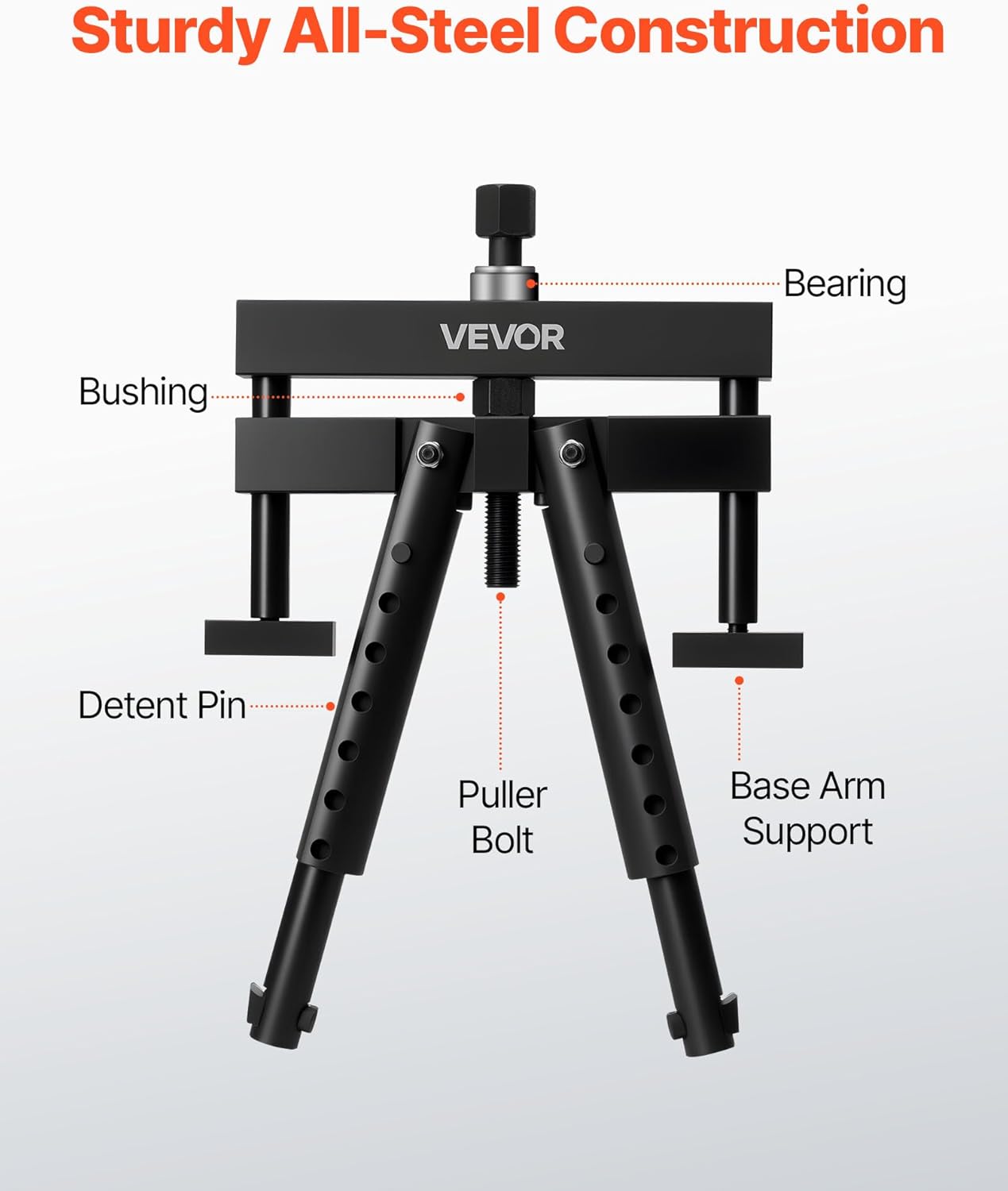 VEVOR Universal Cylinder Liner Puller Assembly, Used for Mack Cummins Cat on Wet Liner from 3-7/8 in to 6-1/4 in Bore, Diesel Engine Cylinder Liner Removal Tool, Replace PT-6400-C, M50010-B, 3376015