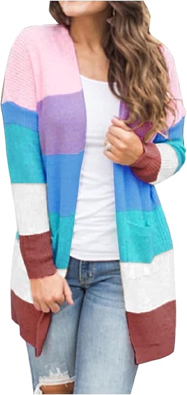 rainbow sleeve cardigan
