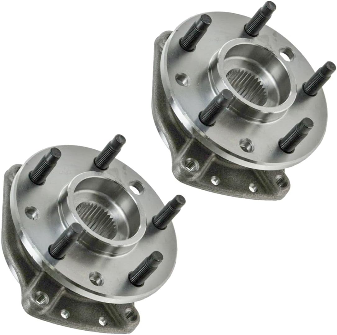 Front Wheel Hub & Bearing w/ABS Pair Set Compatible With Grand Prix Lumina Regal Cutlass