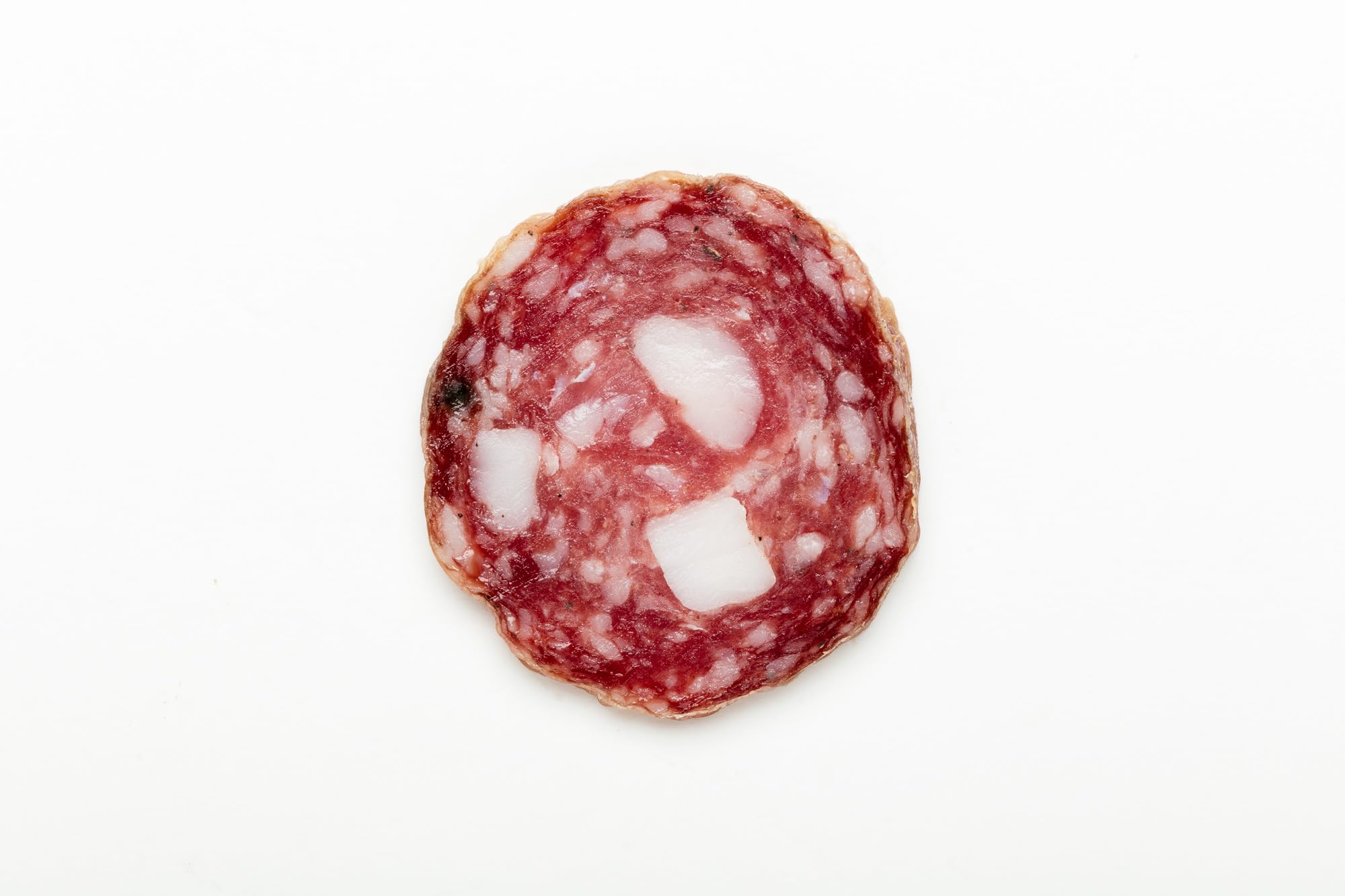 Tomassoni Italienisch SALAMI FABRIANO Ganz 600g, Salame Fabriano, glutenfreiund laktosefrei, 100% italienisches Handwerksprodukt, gourmet-spezialitäten aus der Region Marken, vakuumverpackt