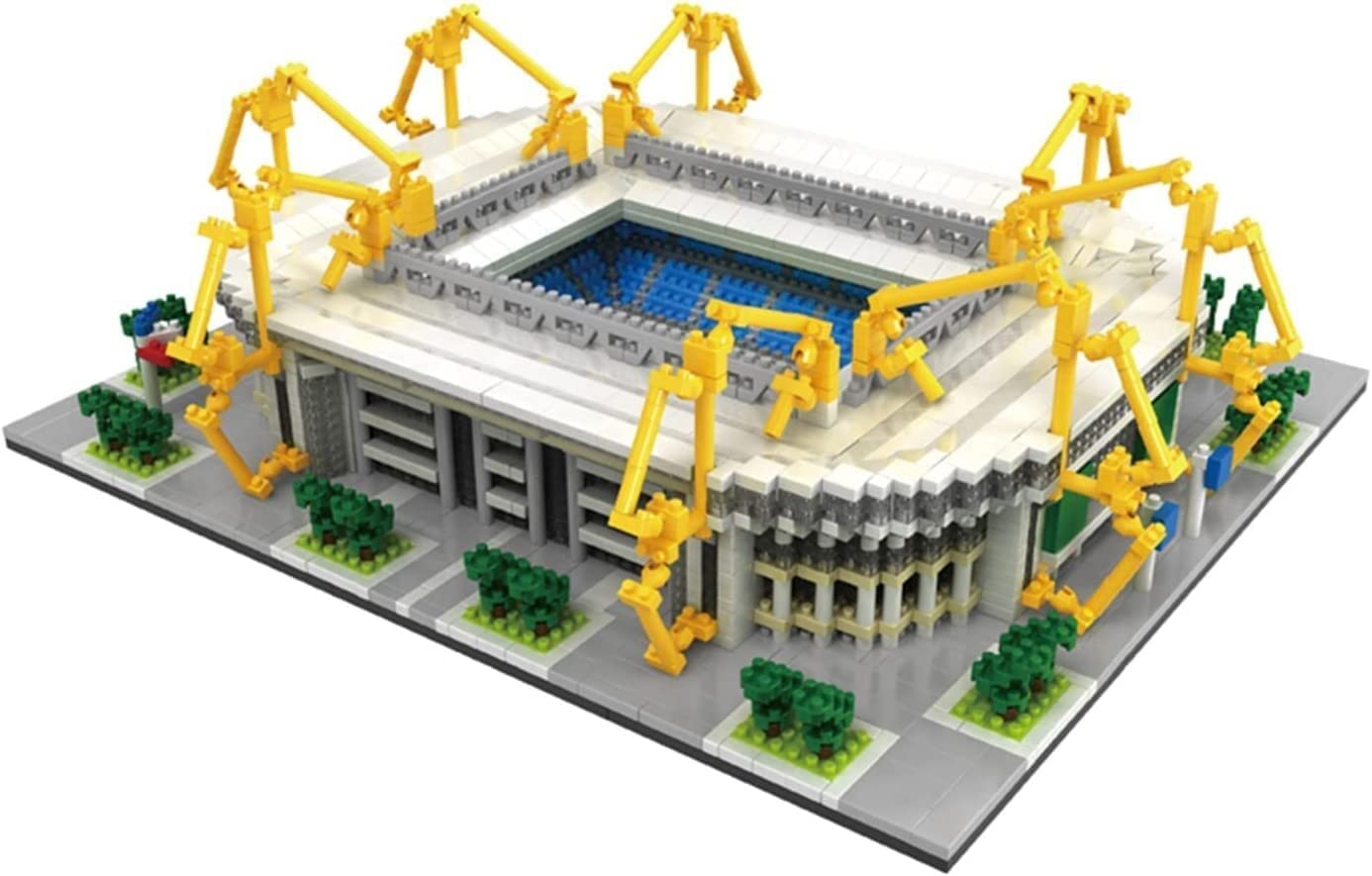 3D-Puzzle Stadionmodell Spielzeug Fußballplatz Bausteine ​​3800 Teile Hoher Schwierigkeitsgrad beim Zusammenbau