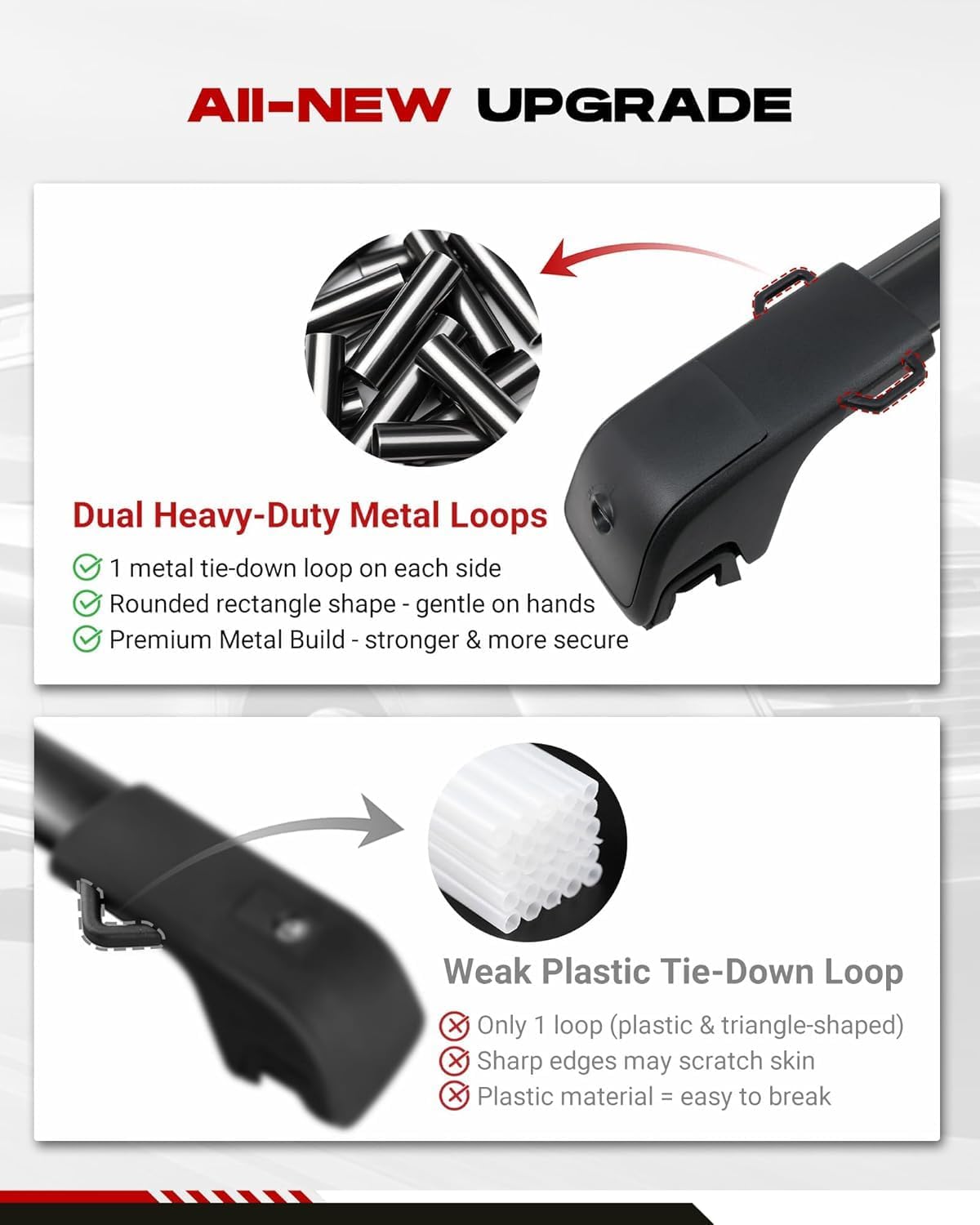 HEKA Roof Racks Cross Bars Fit for Forester 2009-2013 All-Aluminum Lockable Roof Rails with Side Rails Rooftop Black Luggage Kayaks Bikes Canoe Surfboards