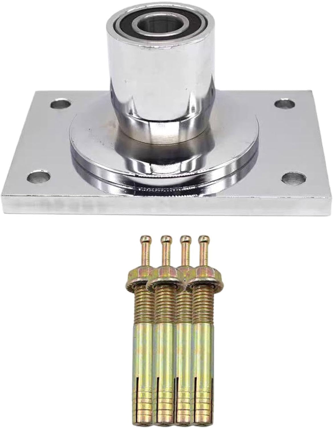 Colaxi Enhanced Pole Dance Fixed Flange Plate, Rectangular Top Plate for Dancing Pole