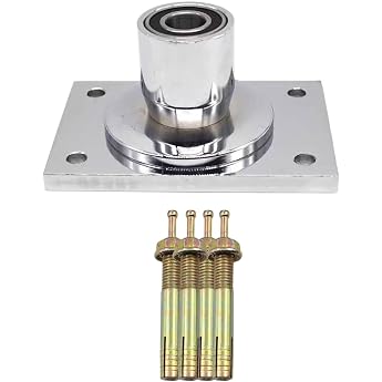 Ronyme Fixed Flange Plate for Pole Dance Rectangular Top Plate for Pole Dance Rods Easy to Install Ceiling Bracket for Ceiling Dance Pole