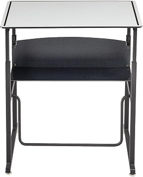 Safco Alphabetter Desk, 28" x 20", Gray Classroom and Home School Desk