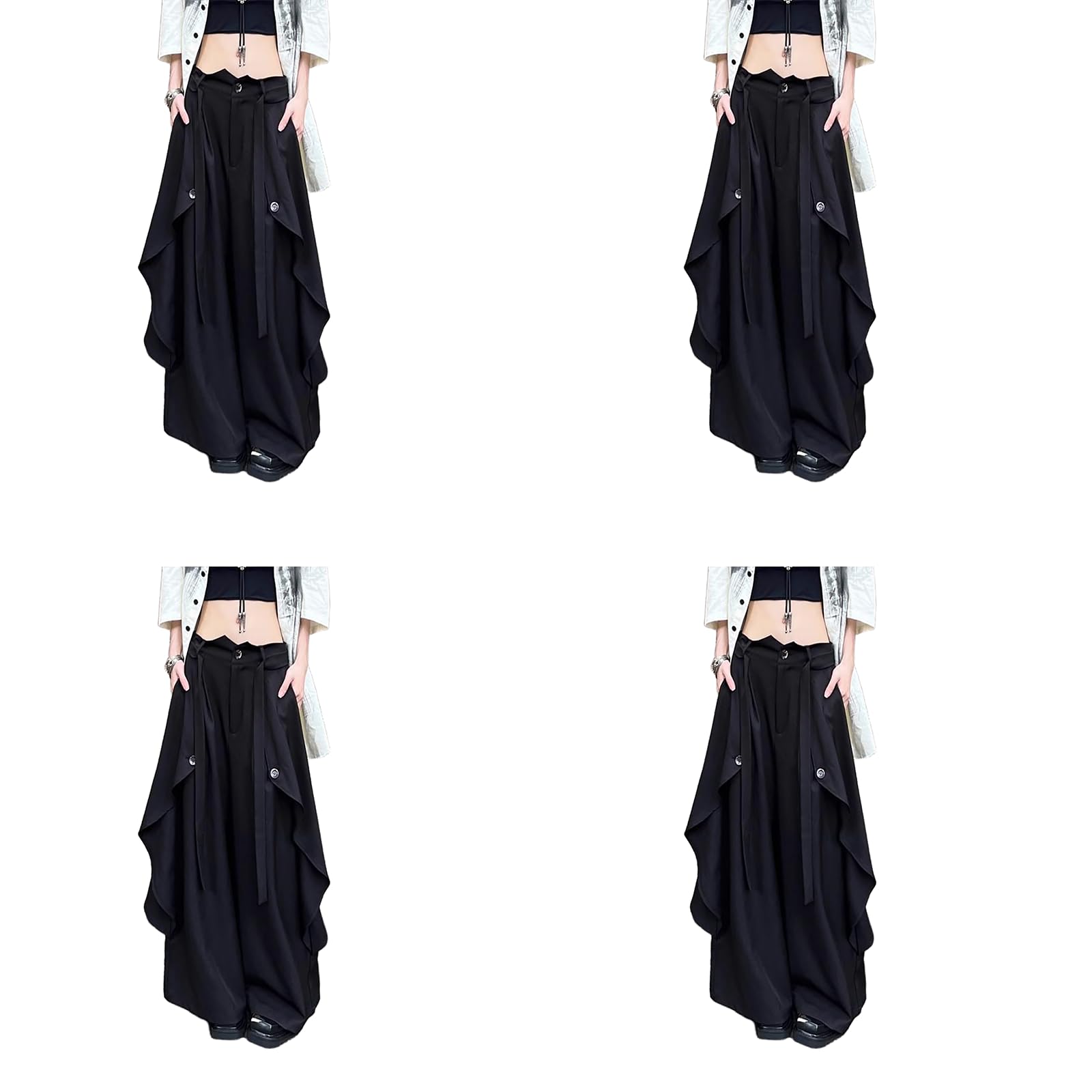 Amazon | [SOUKOUYO] 4枚セット モード系 袴 パンツ メンズ