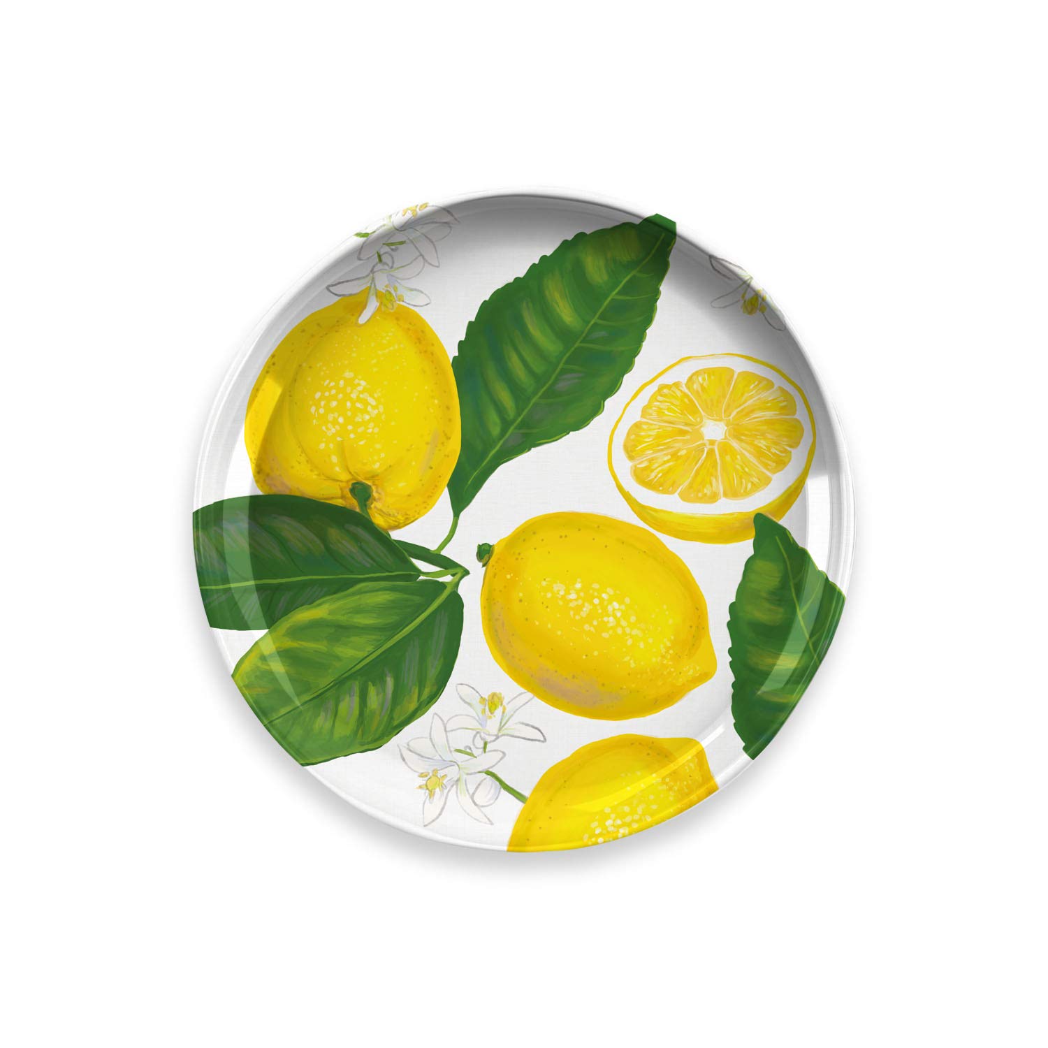 TarHong Lemon Fresh Pure Melamine Salad Plate, 8.5