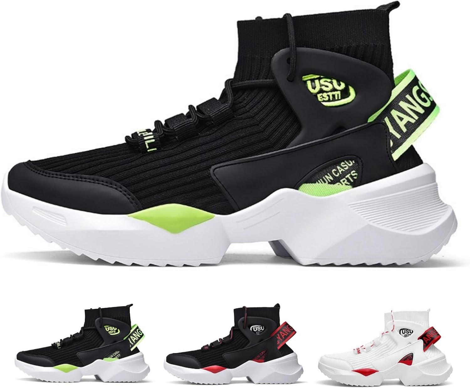 Women's High-Top Breathable Sneakers Trendy Fashion Chunky Comfortable Basketball Streetwear Athletic Shoes for Women