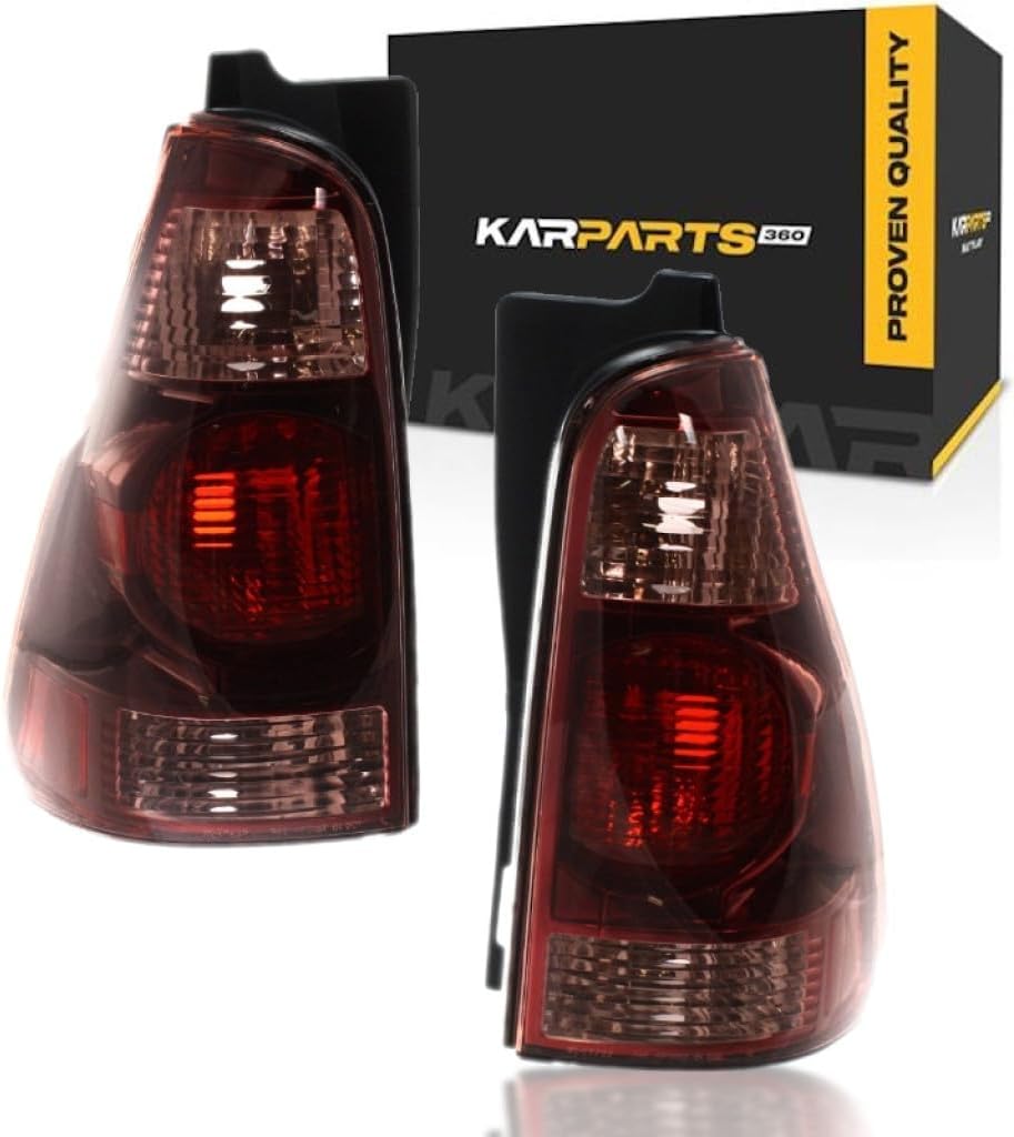 For Toyota 4Runner 2003-2005 Tail Light Assembly Unit Driver and Passenger Side Pair DOT Certified TO2800147 + TO2801147