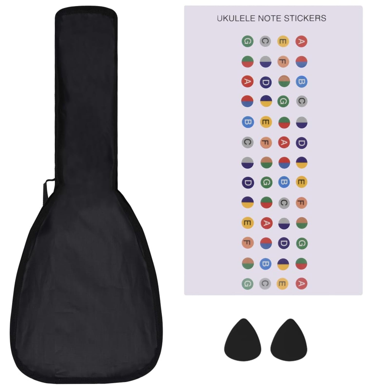 Homgoday Ukulele soprano con borsa per bambini, rosa, 58,4 cm, strumenti a corda