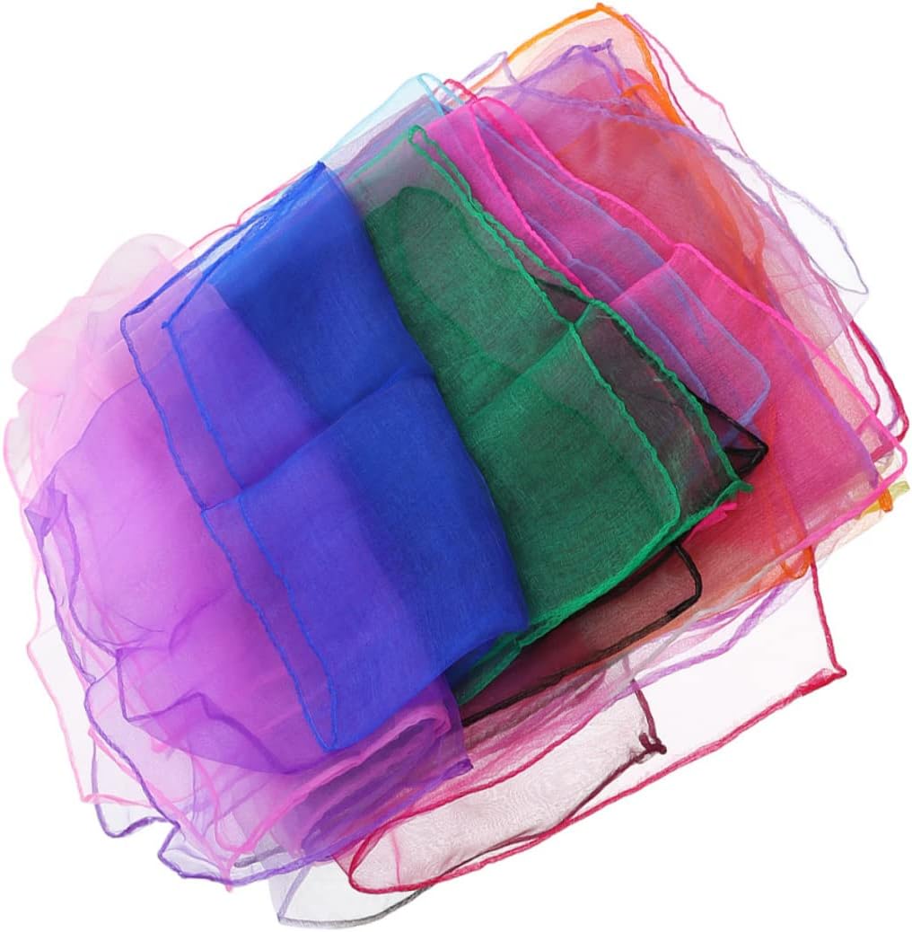 Children Scarf Chiffon Colorful Performance Scarves Dance Accessories Chiffon Juggling Scarves