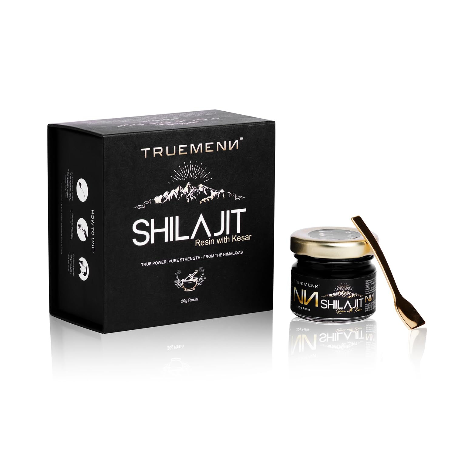 Shilajit/Shilajeet Resin With Kesar - 20gm | Improve Immunity, stamina & performance for men | 80% Fulvic Acid | Ayush Certified & Lab Tested | 66 Servings |