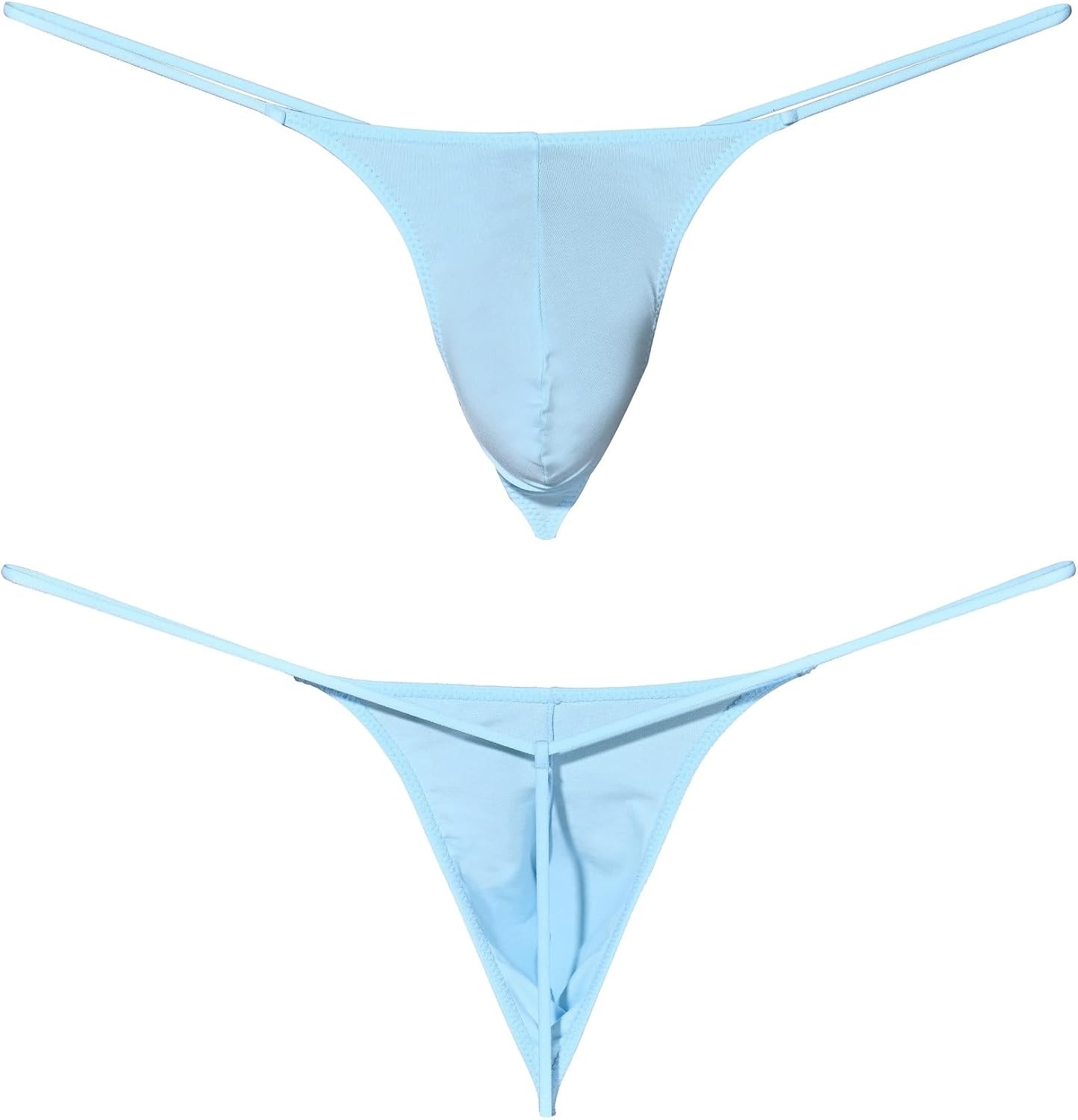 3 Pack Men's Cotton G-String Thong Ultimate Lightweight Breathable Comfort Low Rise - Image 3