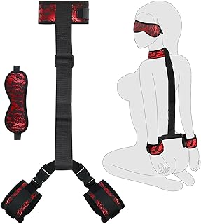 Handcuffs Set Bondaged Rope Cord & Rope Couple Toys Kit for Bed Restraints for Ankles and Wrist Bar Set for Couples Sexy Gifts Sex Tie Downs Queen Bed Straps for Adult Play Queen Room Sweatshirt