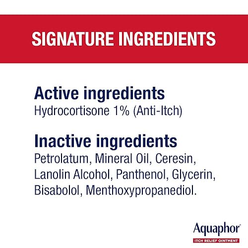 Miniatura 7 de Aquaphor Ungüento para aliviar la picazón 1 de hidrocortisona antipicazón 1 onza paquete de 2
