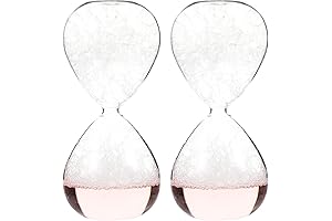 Liquid Hourglass 2-Piece Glass Bubbler Singing Timer